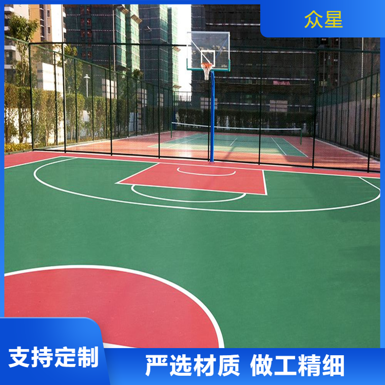 唐山市EPDM颗粒篮球场硅PU - 排名